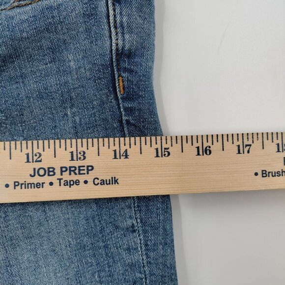 Zara Basic Z1975 Mid-Rise Raw Hem Denim Skinny Ankle Jeans Size 4 Women Blue - Picture 8 of 12